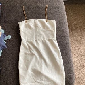 Meshki white mini dress size small